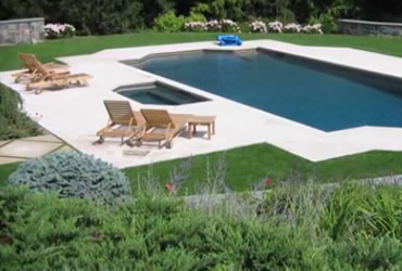 Natural Stone Pool Deck