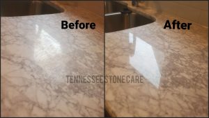 marble countertops up close